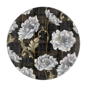 Planche À Découper Elégance Peony : Flèches d'or baroque