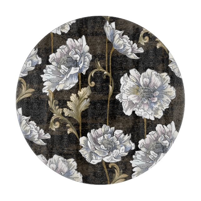 Planche À Découper Elégance Peony : Flèches d'or baroque (Devant)