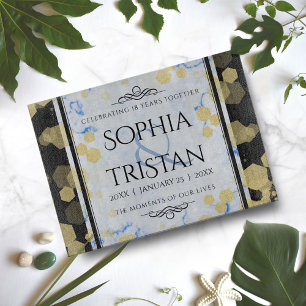 Planche À Découper Élégant 18ème anniversaire de Mariage de porcelain