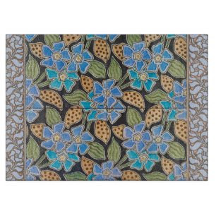 Planche À Découper Élégant Fleur Bleu Périwinkle Floral Classic