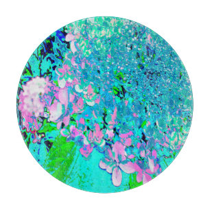 Planche À Découper Élégant Limelight rose et bleu Hydrangea