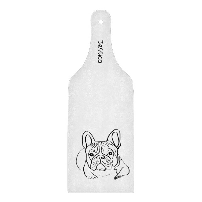 Planche À Découper Élégant minimaliste Bulldog (Devant)