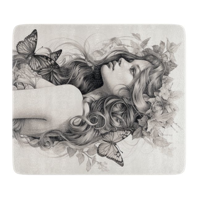 Planche À Découper Élégant moderne personnalisé Ajouter votre propre  (Devant)