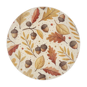 Planche À Découper Élégant Motif Automne