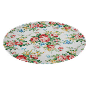 Planche À Découper Elégant motif floral avec élément de design Rose