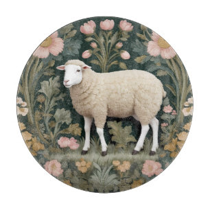 Planche À Découper Elégant mouton blanc William Morris inspiré