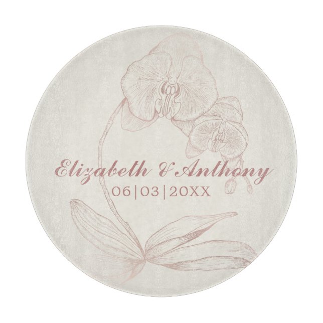 Planche À Découper Élégant premier Noël nouveau Monogramme Coupe (Devant)