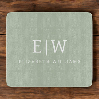 Planche À Découper Élégant professionnel simple Monogramme minimalist