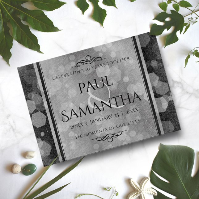 Planche À Découper Élégante fête du 10e anniversaire du Mariage de Ti (Créateur téléchargé)