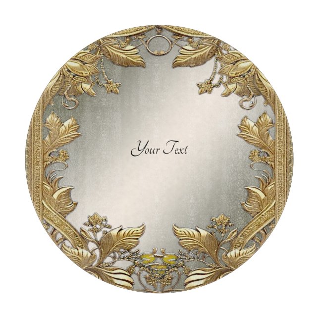 Planche À Découper Elégante Planche Décorative Or (Devant)