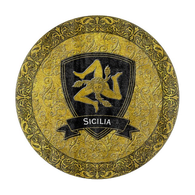 Planche À Découper Élégante Trinité-et-Tobago baroque sicilienne (Devant)