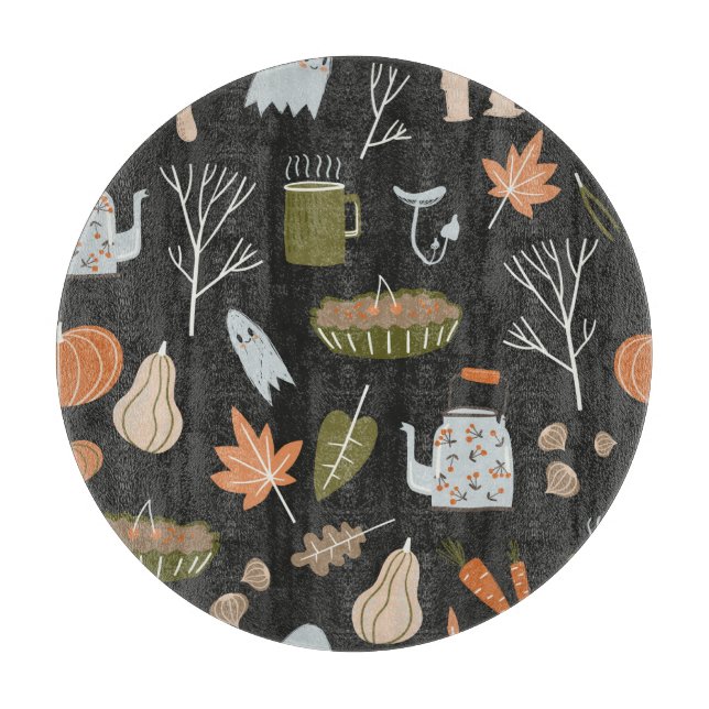 Planche À Découper Eléments Chaleureux : Chaleureux Motif. (Devant)