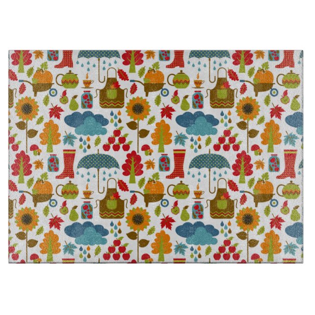 Planche À Découper Éléments d'automne (Devant)