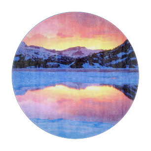 Planche À Découper Ellery Lake au coucher du soleil