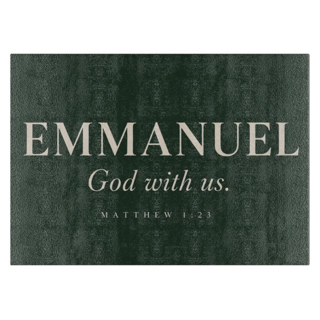 Planche À Découper EMMANUEL | Matthieu 1:23 | Noël (Devant)