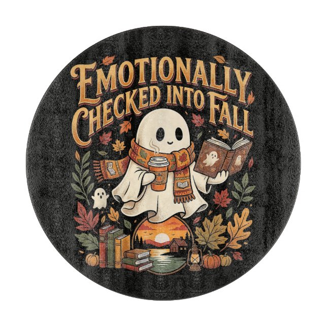 Planche À Découper Émotionnellement admis en automne Halloween (Devant)