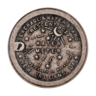 Planche À Découper Emplacement du compteur d'eau de la Nouvelle-Orléa