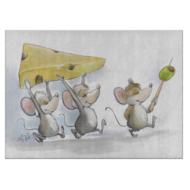 Planche À Découper Emporter dans le fromage (avec olives) (Devant)