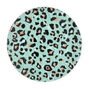 Planche À Découper Empreinte de léopard, motif animal