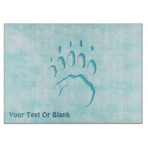 Planche À Découper Empreinte de patte d'ours polaire