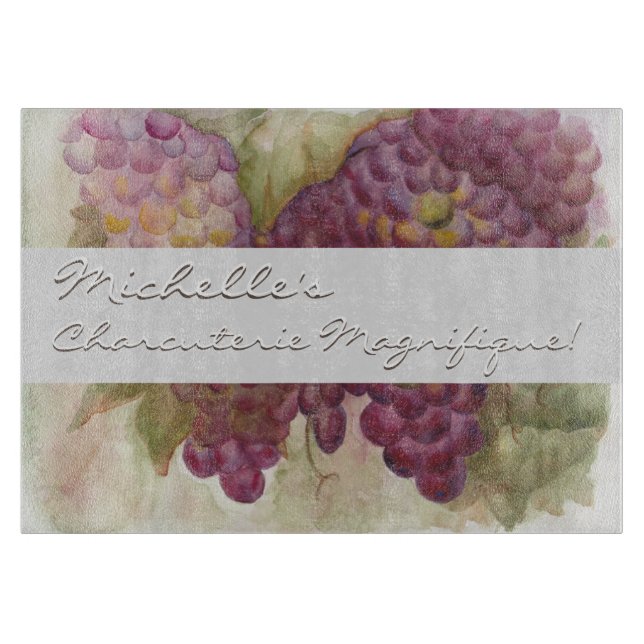 Planche à découper en charcuterie de grappe de rai (Devant)