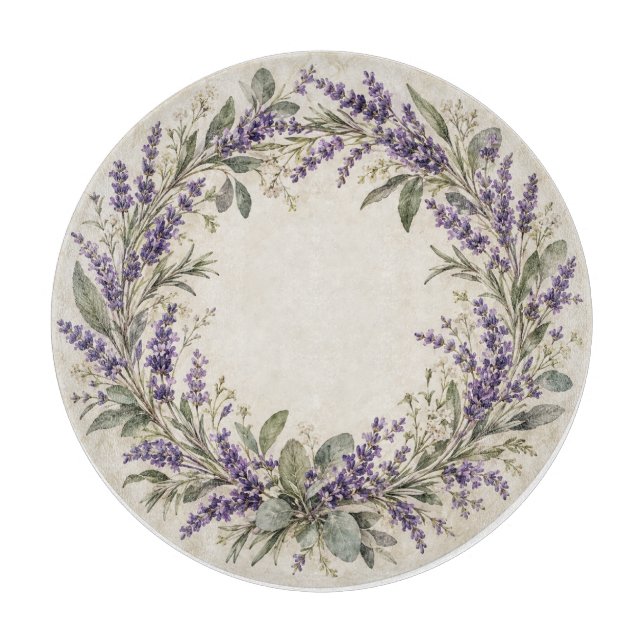 Planche à découper en forme de couronne florale de (Devant)