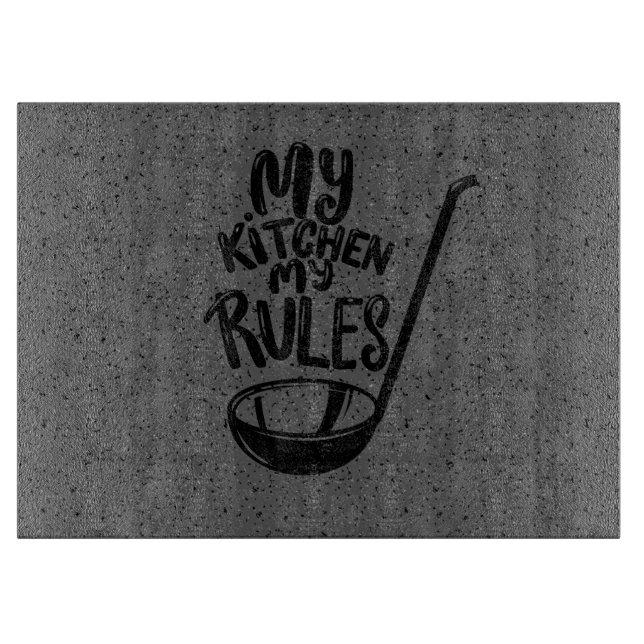 Planche à découper en granit gris sur mesure (Devant)