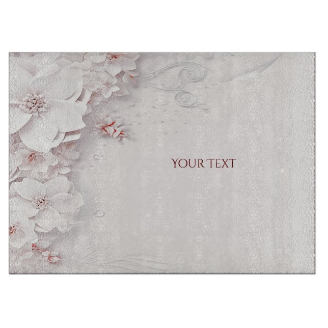 Planche à découper en ivoire rose (Devant)