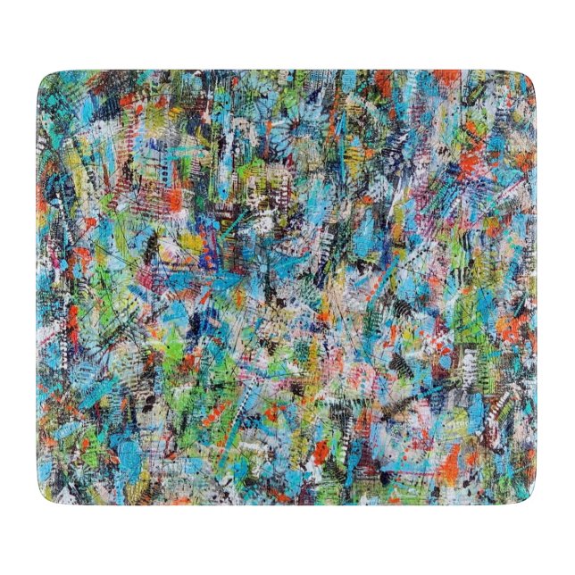 Planche à découper en verre 6 x 7 Deco Éveillé (Devant)