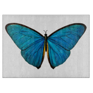 Planche à découper en verre artistique vintage Pap