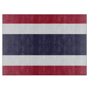 Planche à découper en verre avec Drapeau de la Tha