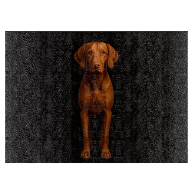 Planche à découper en verre Black 4 Luxe Chien Viz (Devant)