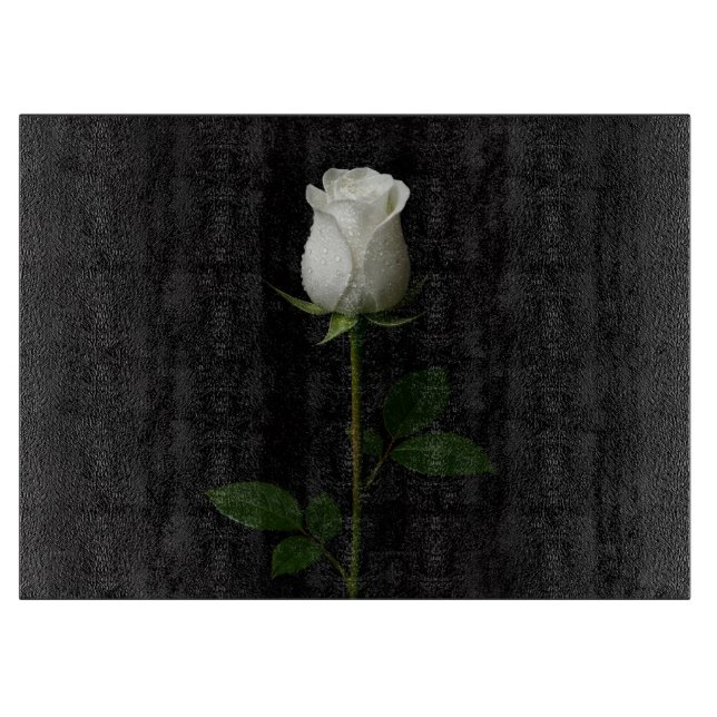 Planche à découper en verre Black 4 Luxe Rose Blan (Devant)