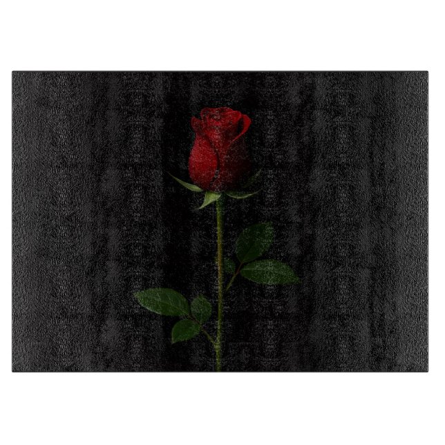 Planche à découper en verre Black 4 Luxe Rose Roug (Devant)
