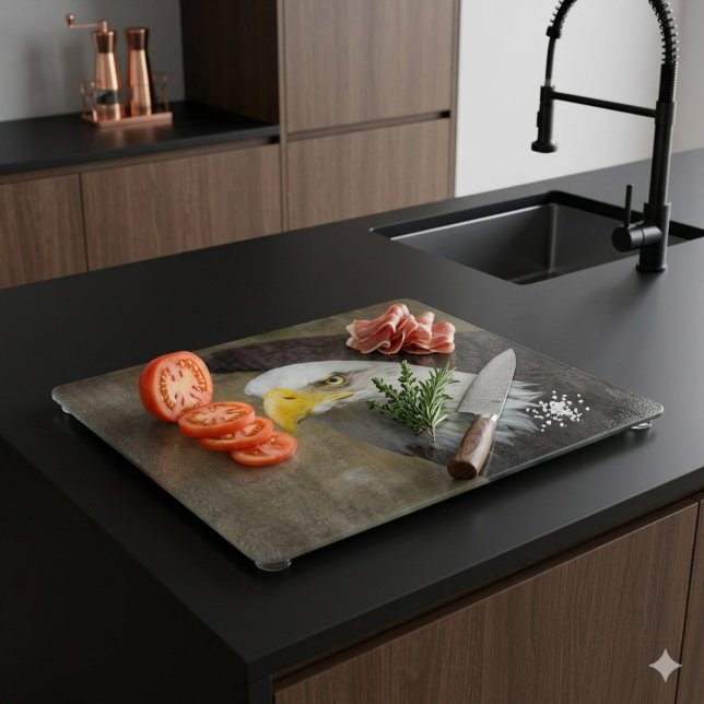 Planche à découper en verre Bold Eagle – Résistanc (Créateur téléchargé)