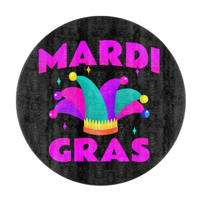 Planche à découper en verre Chapeau de Fou de Mard (Devant)