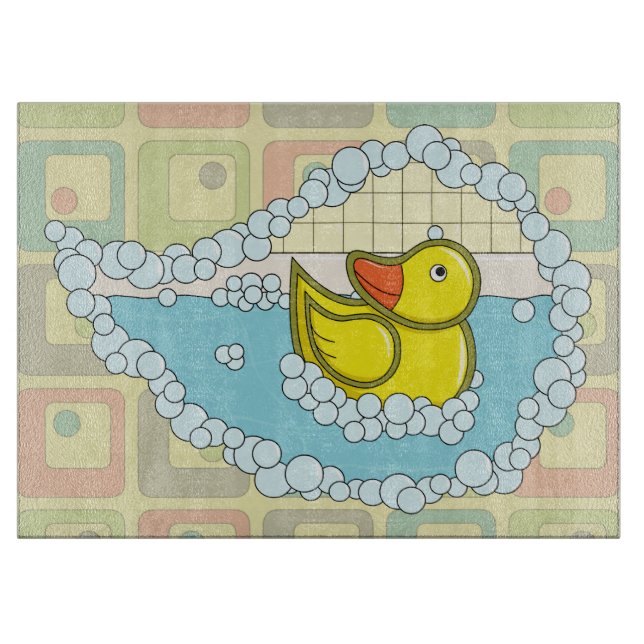 Planche à découper en verre Chaucer le canard en c (Devant)