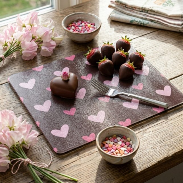 Planche à découper en verre Chéri(e) (Créateur téléchargé)