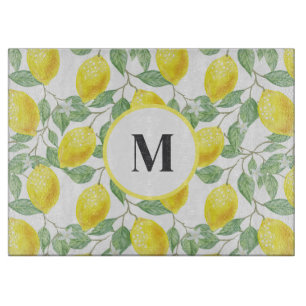 Planche à découper en verre Citrons