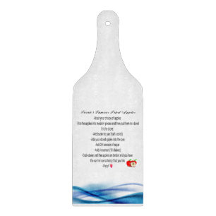 Planche à découper en verre de recette