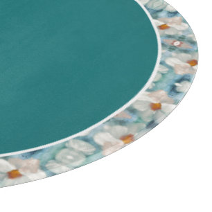 Planche à découper en verre décoratif