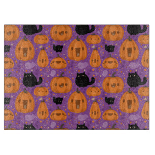 Planche à découper en verre décoratif Halloween / 