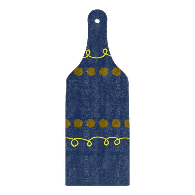 Planche à découper en verre décorative DeepNavy    (Devant)