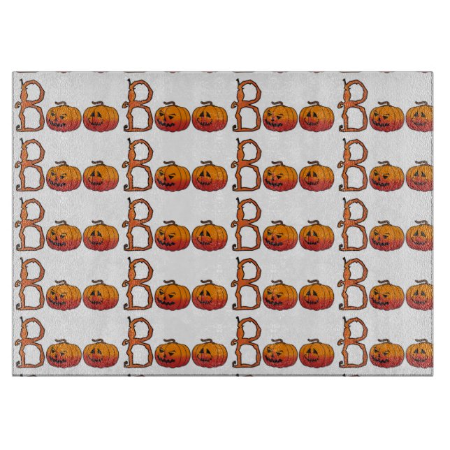 Planche à découper en verre décorative Halloween/C (Devant)