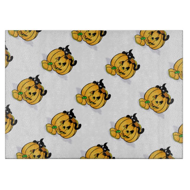 Planche à découper en verre décorative Halloween/C (Devant)