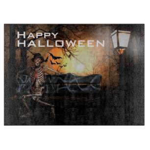 Planche à découper en verre décorative Halloween/S