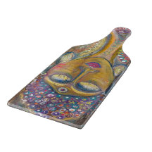 Planche à découper en verre Divine Féminine Bouddh