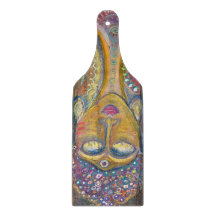 Planche à découper en verre Divine Féminine Bouddh