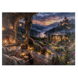 Planche à découper en verre du château du lac Cons