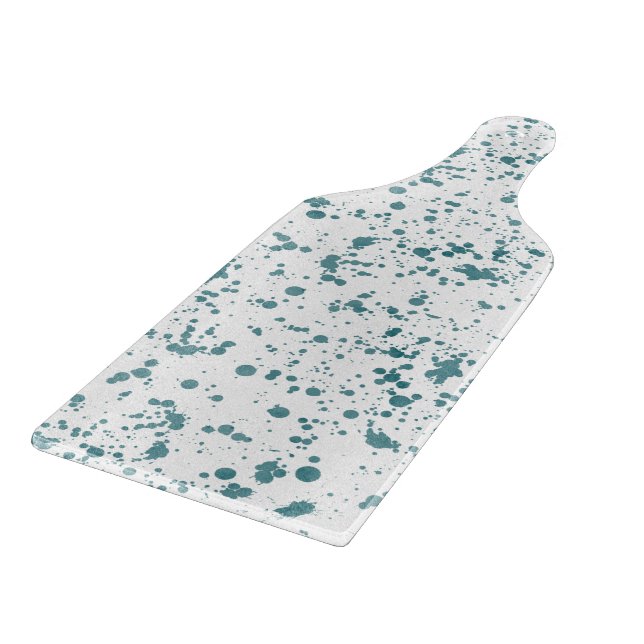 Planche à découper en verre - Éclaboussures sarcel (Coin)